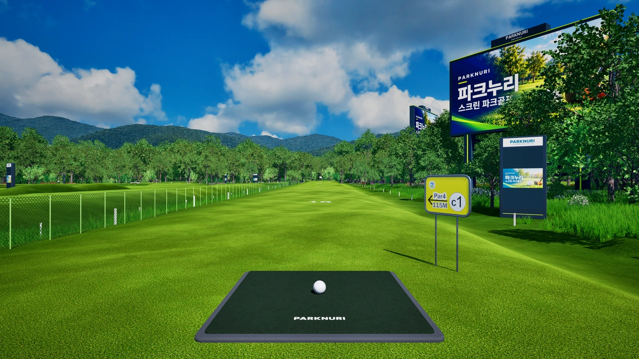 구미동락파크골프장CD 코스 화면