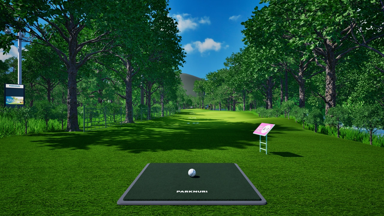 화천산천어파크골프장AB 코스 화면